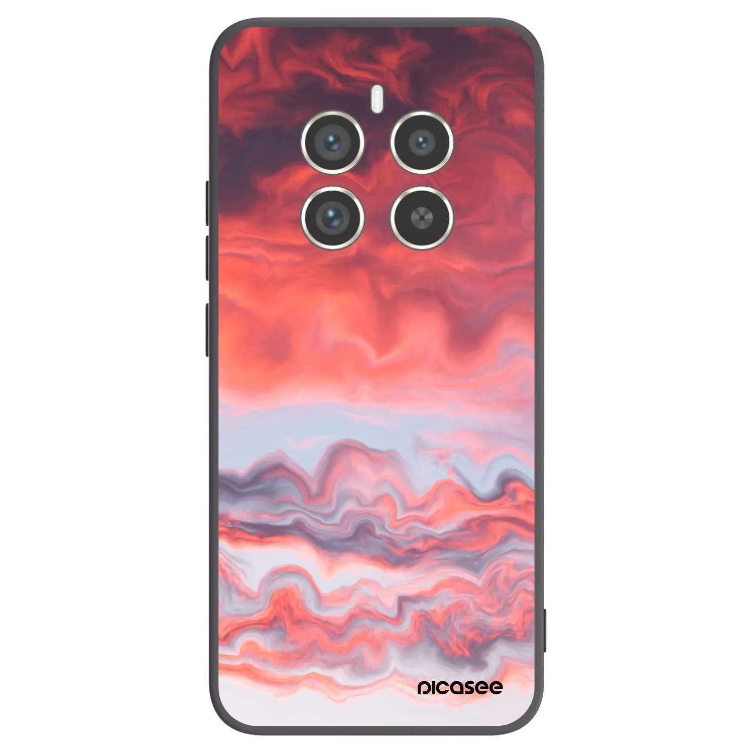 Picasee silikonski črni ovitek za Realme 12 Pro 5G - Sunset