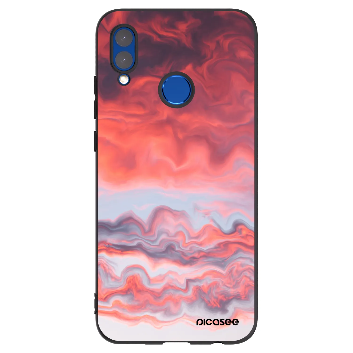 Picasee silikonski črni ovitek za Honor 10 Lite - Sunset