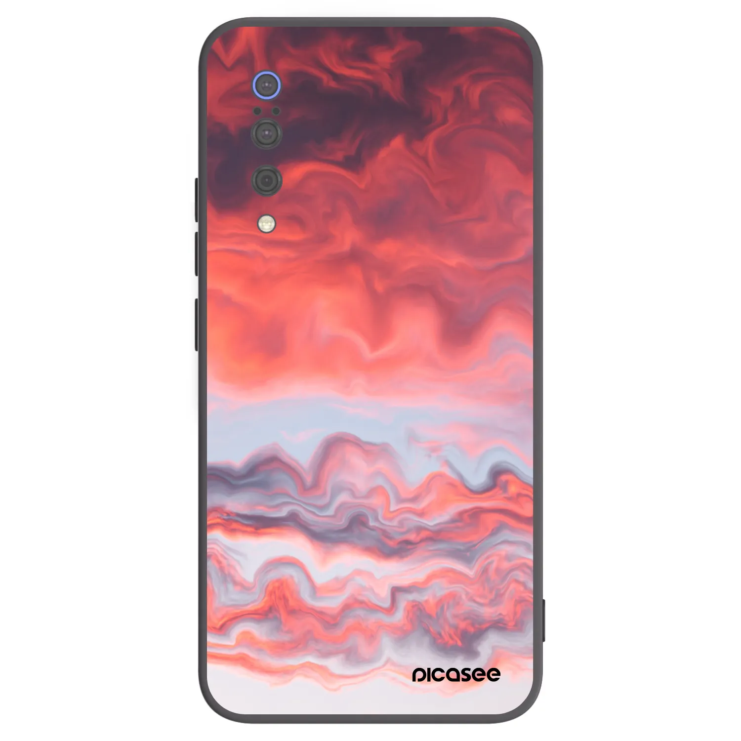 Picasee silikonski črni ovitek za Xiaomi Mi 9 - Sunset