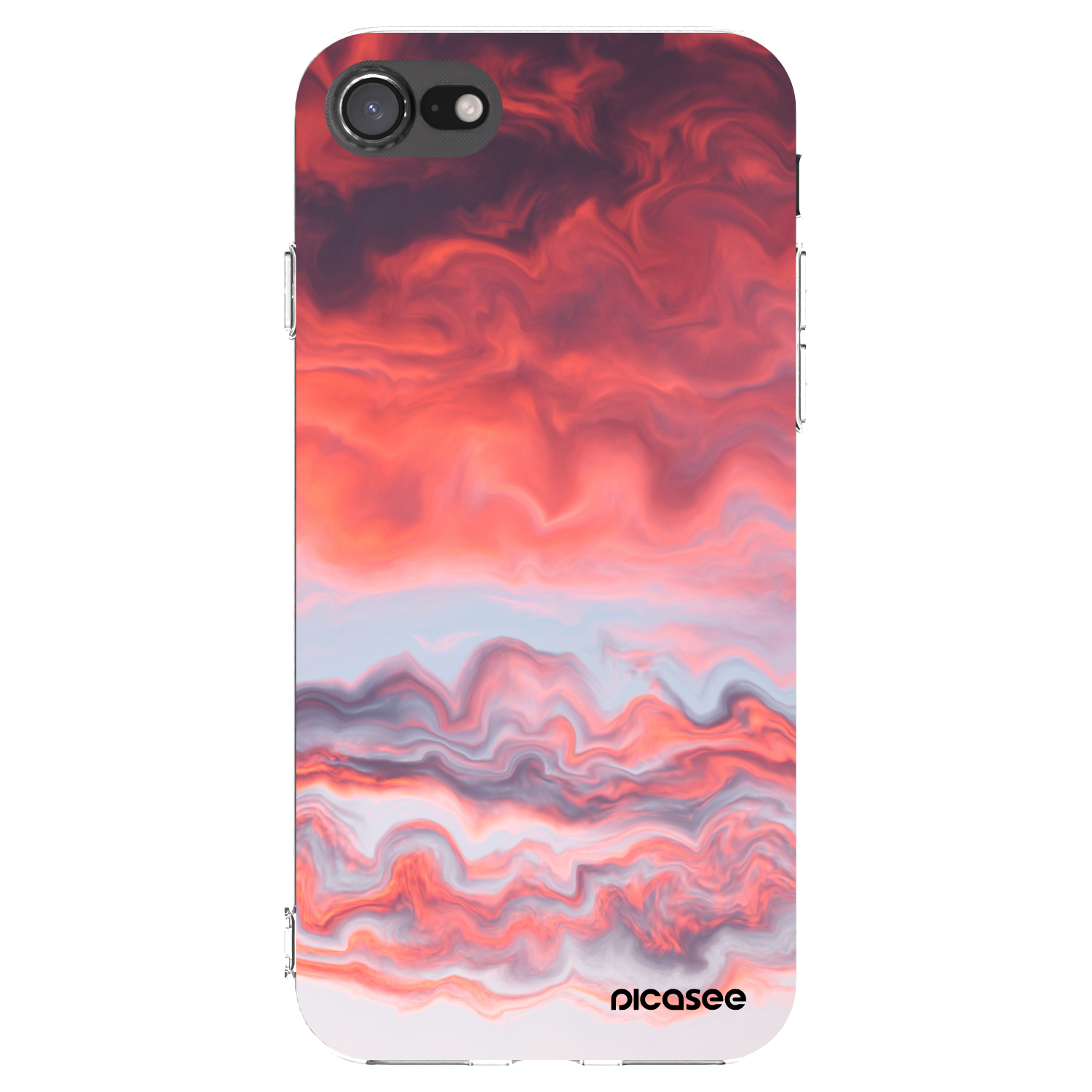 Picasee silikonski prozorni ovitek za Apple iPhone 7 - Sunset