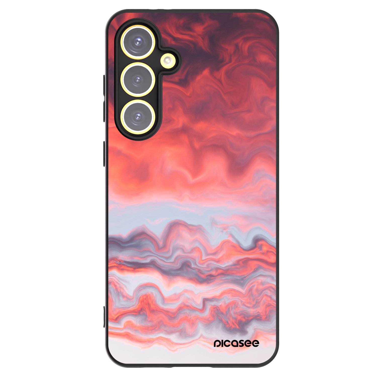 Picasee silikonski črni ovitek za Samsung Galaxy S24 FE S721B - Sunset