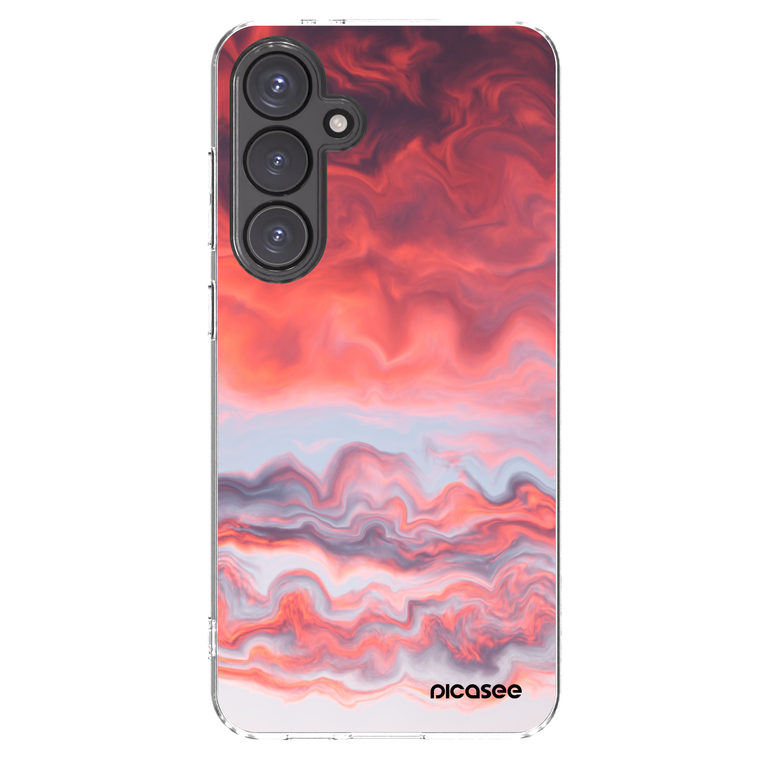 Picasee silikonski prozorni ovitek za Samsung Galaxy S24 FE S721B - Sunset