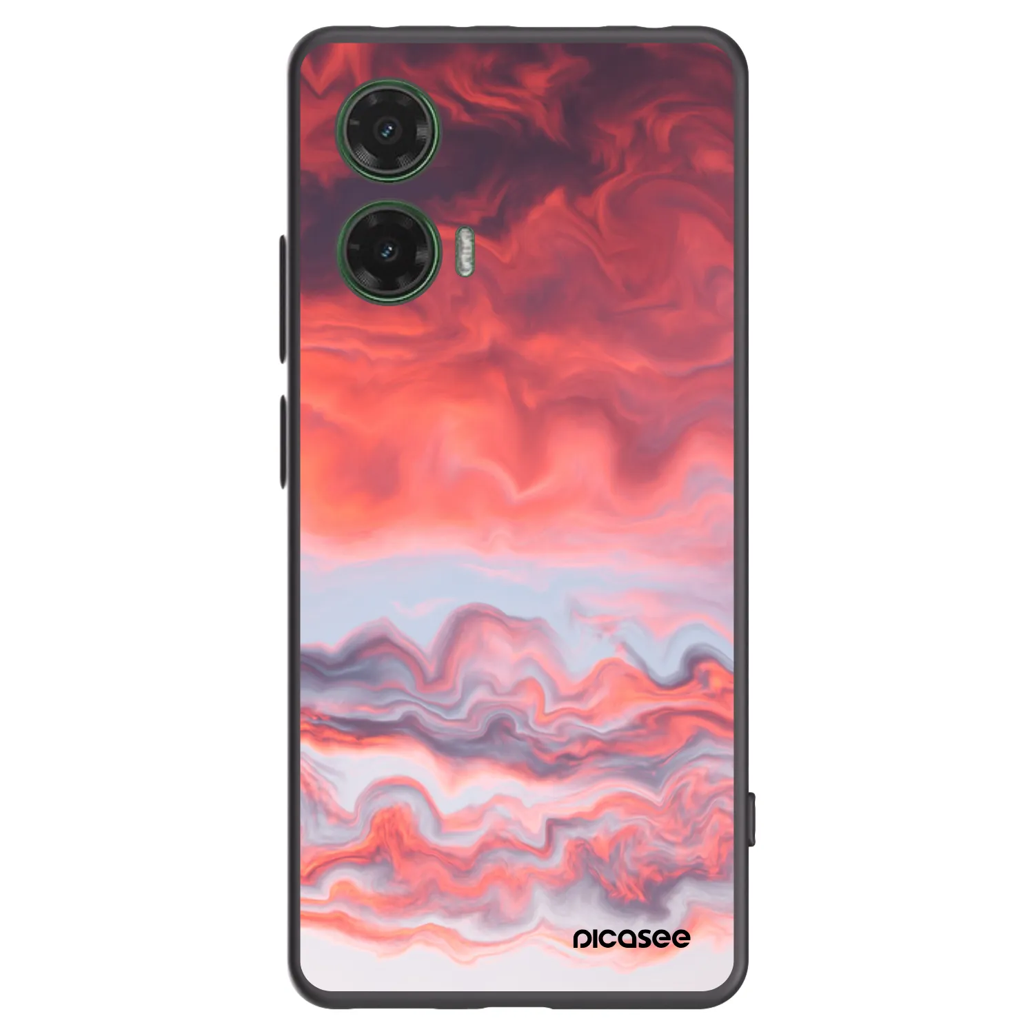 Picasee silikonski črni ovitek za Motorola Moto G35 5G - Sunset
