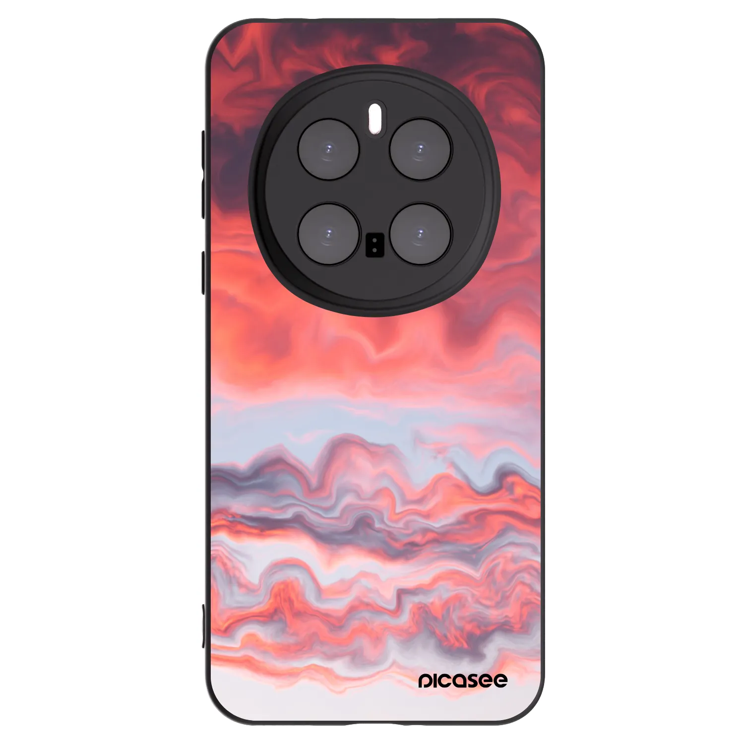 Picasee silikonski črni ovitek za Honor Magic7 Pro 5G - Sunset