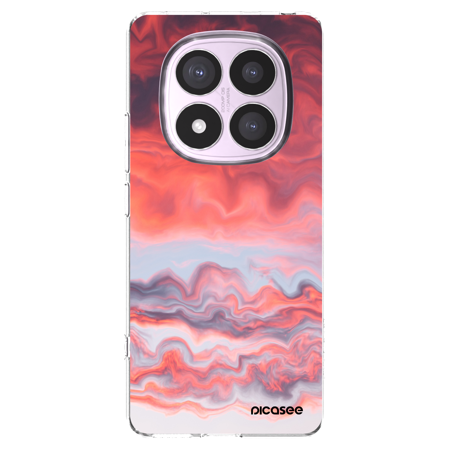 Picasee silikonski prozorni ovitek za Xiaomi Redmi Note 14 Pro 4G - Sunset