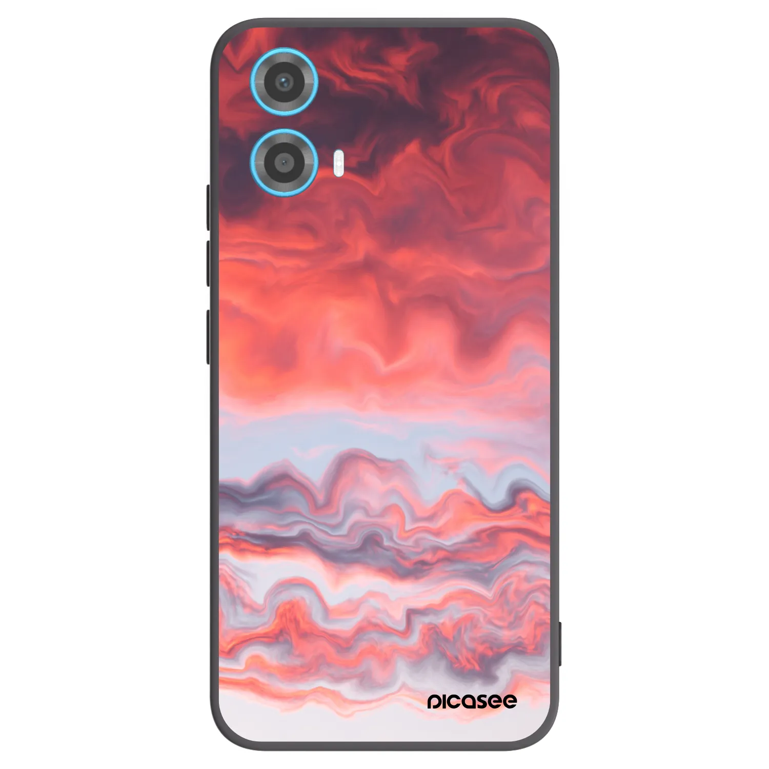 Picasee silikonski črni ovitek za Motorola Moto G34 5G - Sunset