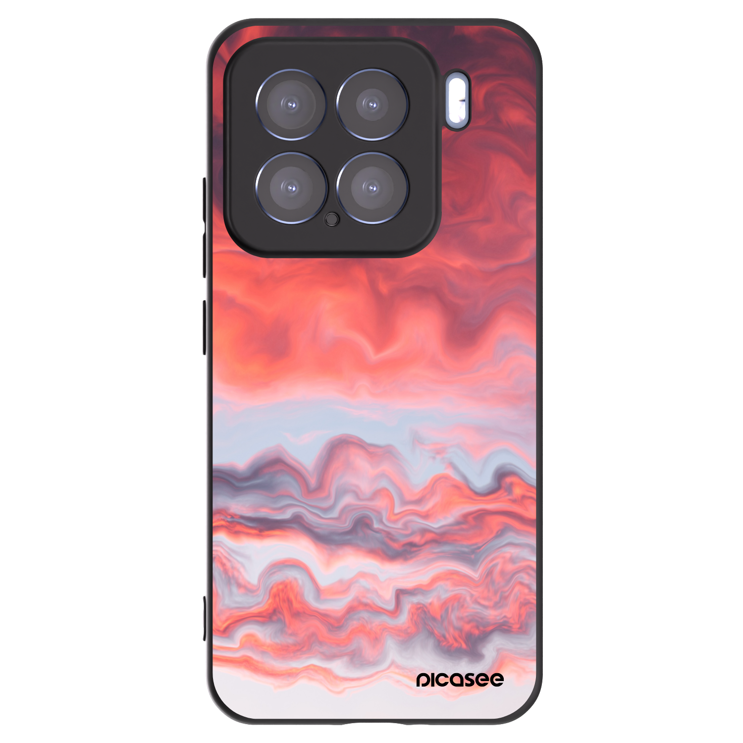 Picasee silikonski črni ovitek za Xiaomi 15 - Sunset