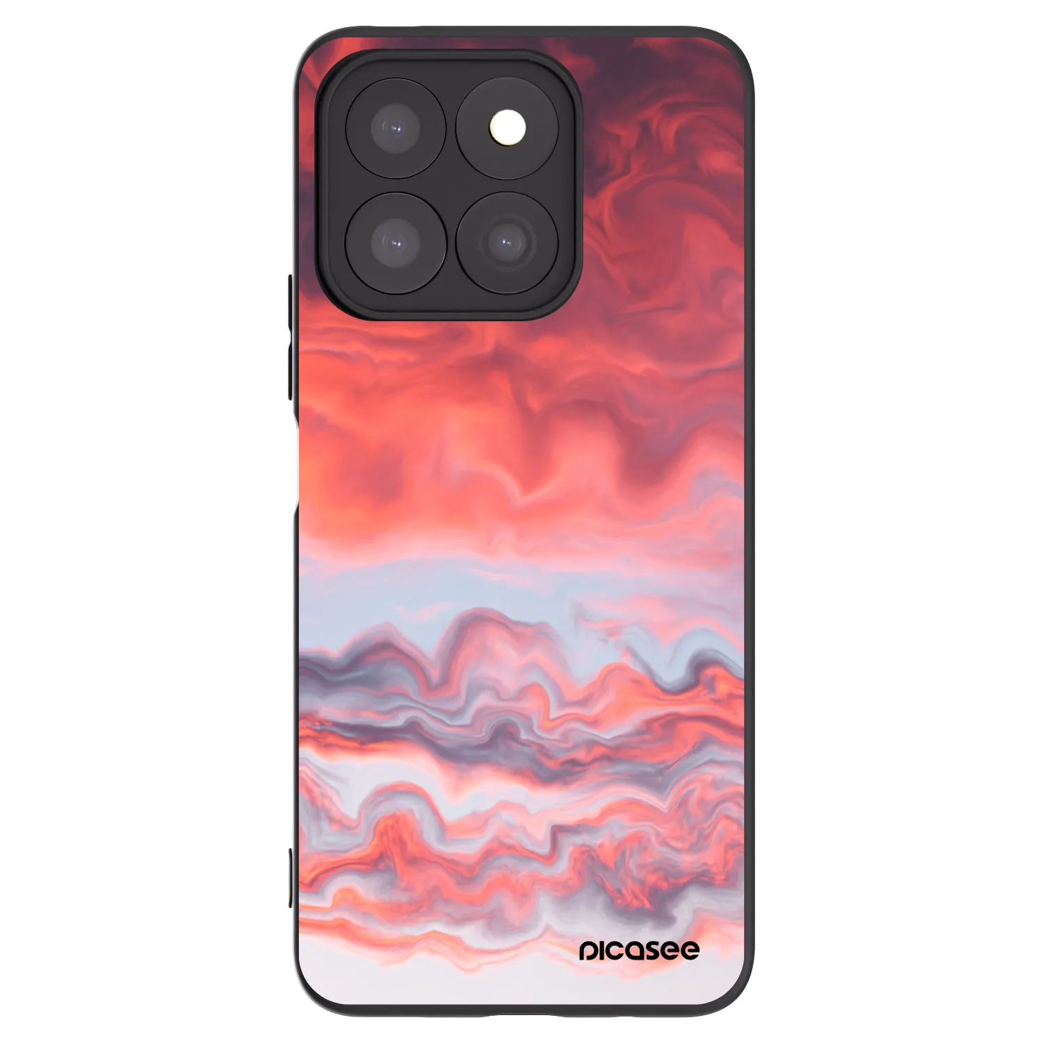 Picasee silikonski črni ovitek za Honor X8c - Sunset