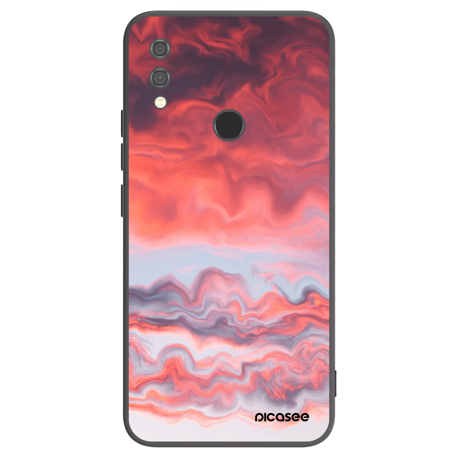 Picasee silikonski črni ovitek za Xiaomi Redmi Note 7 - Sunset