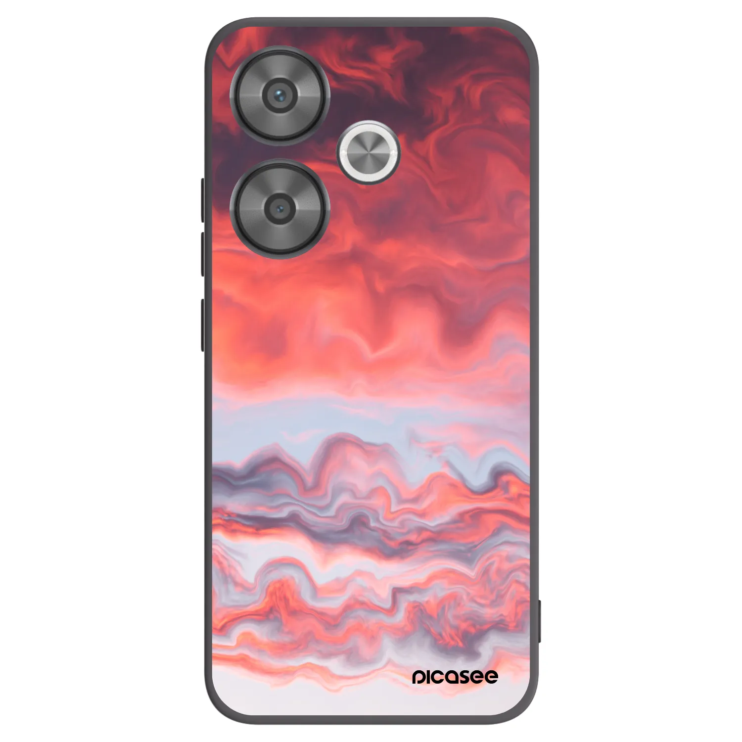 Picasee silikonski črni ovitek za Xiaomi Poco F6 - Sunset