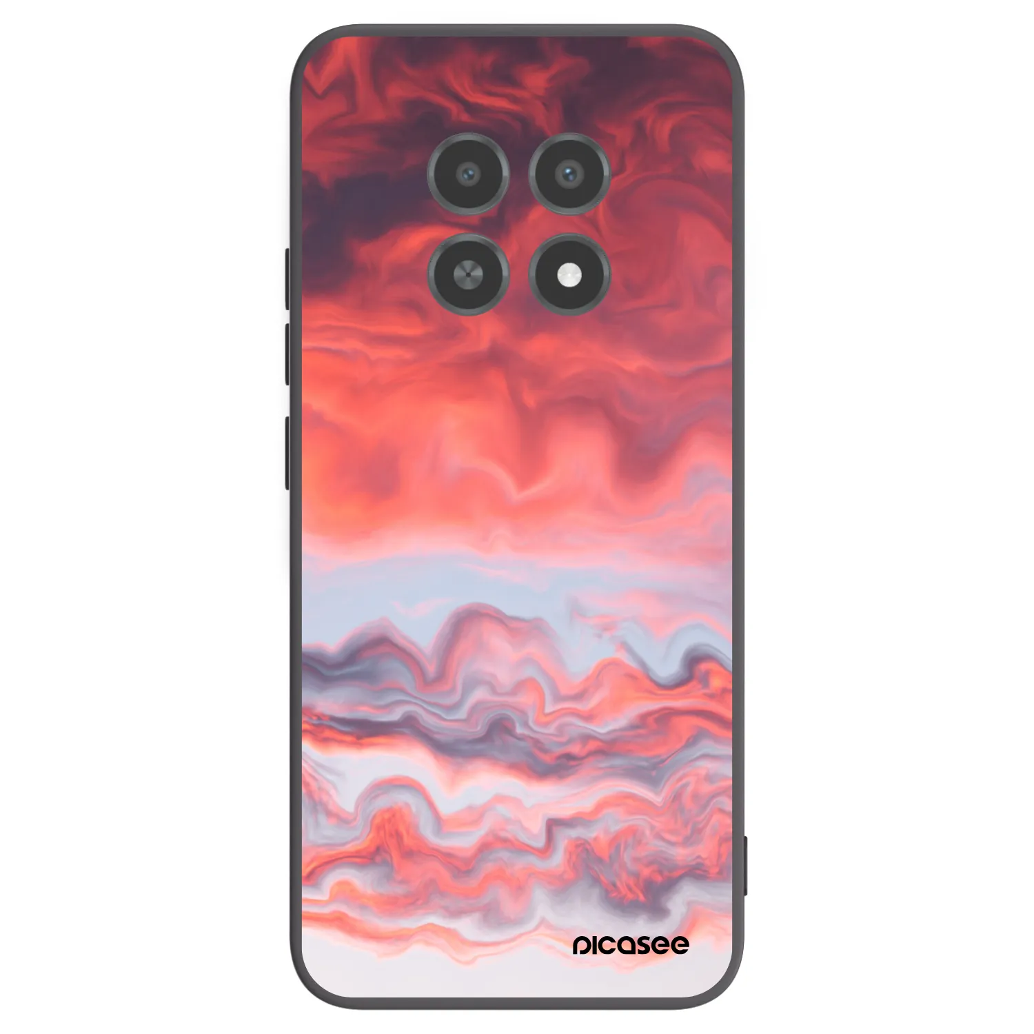 Picasee silikonski črni ovitek za Realme 12X - Sunset