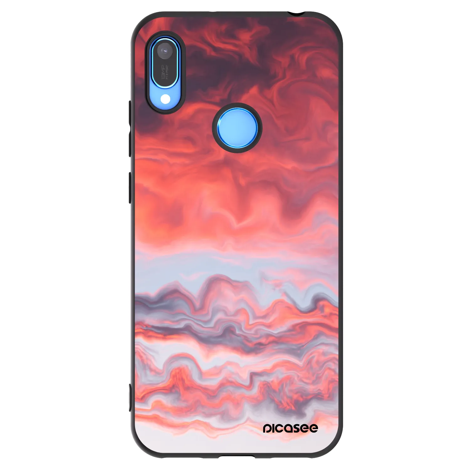 Picasee silikonski črni ovitek za Huawei Y6 2019 - Sunset