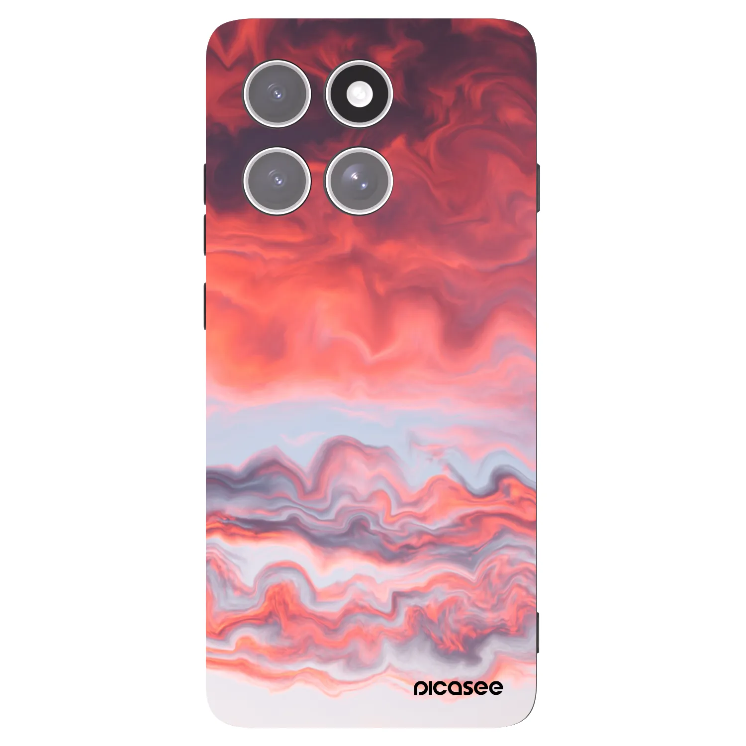 Picasee silikonski črni ovitek za Motorola Edge 60 Pro - Sunset