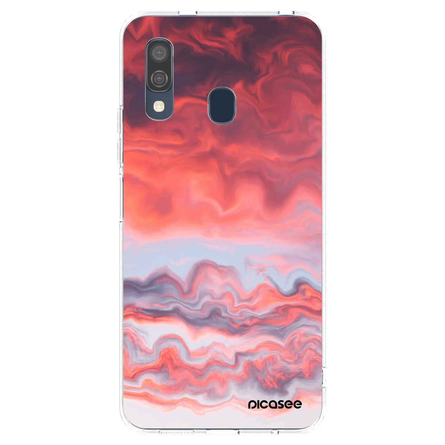 Picasee silikonski prozorni ovitek za Samsung Galaxy A40 A405F - Sunset
