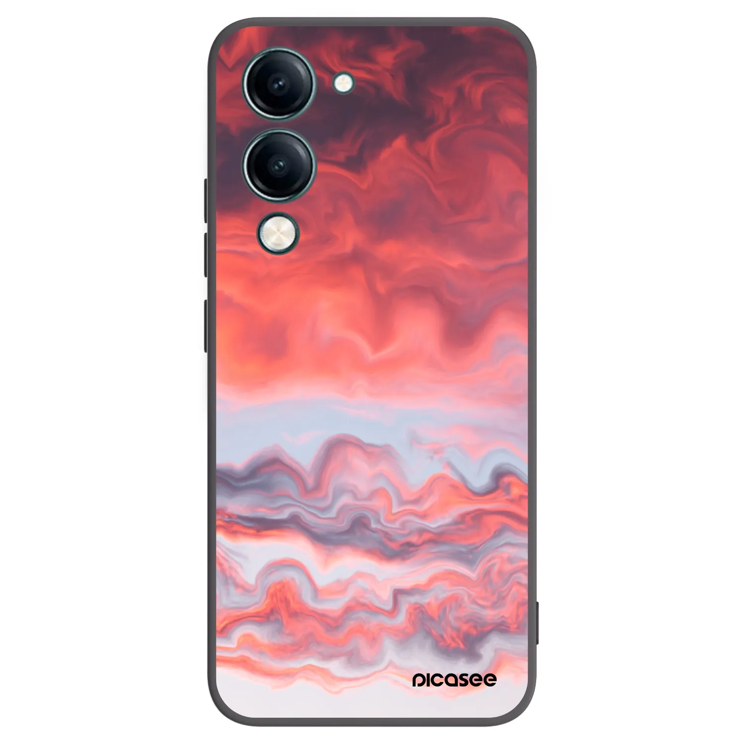 Picasee silikonski črni ovitek za Vivo Y29s 5G - Sunset