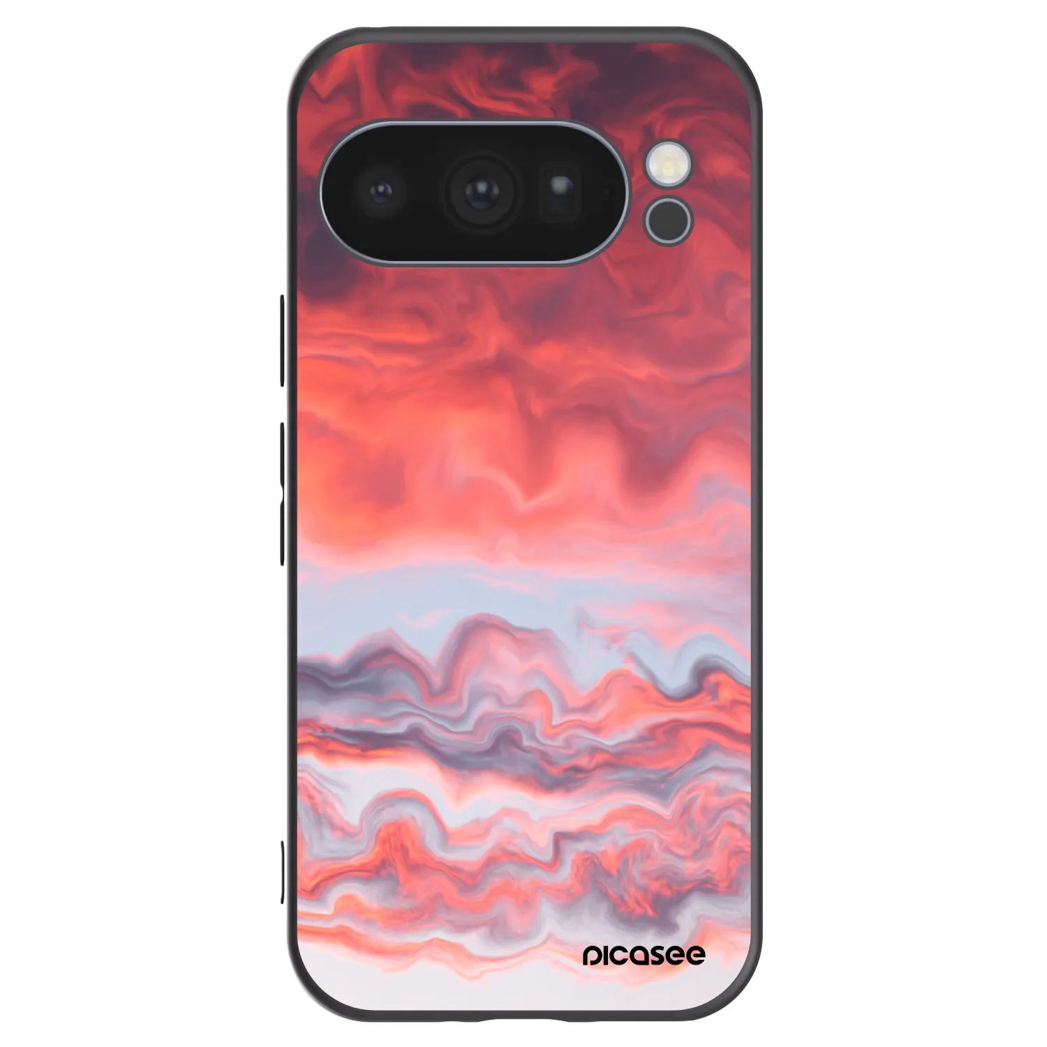 Picasee silikonski črni ovitek za Google Pixel 10 Pro - Sunset