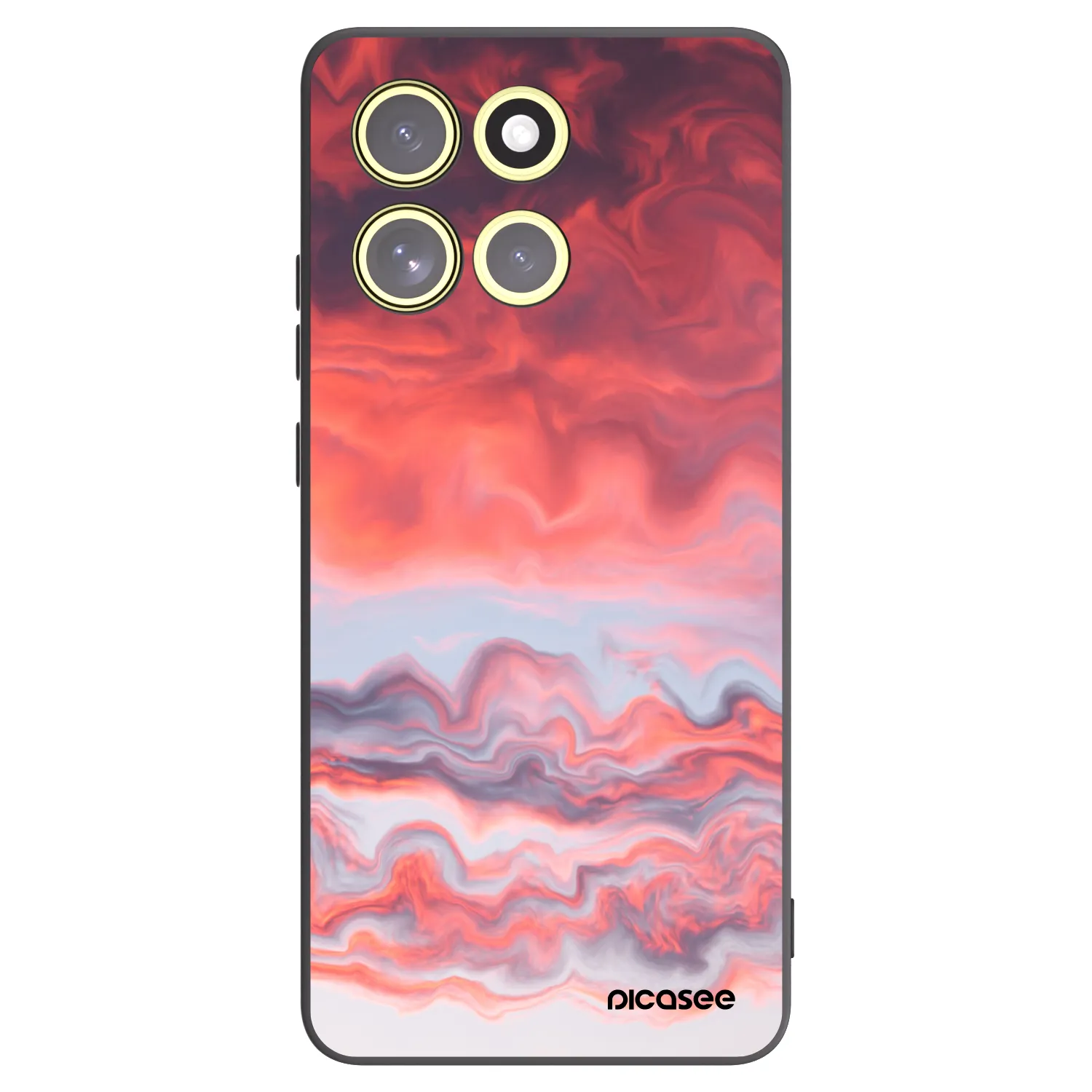 Picasee silikonski črni ovitek za Motorola Moto G86 Power 5G - Sunset