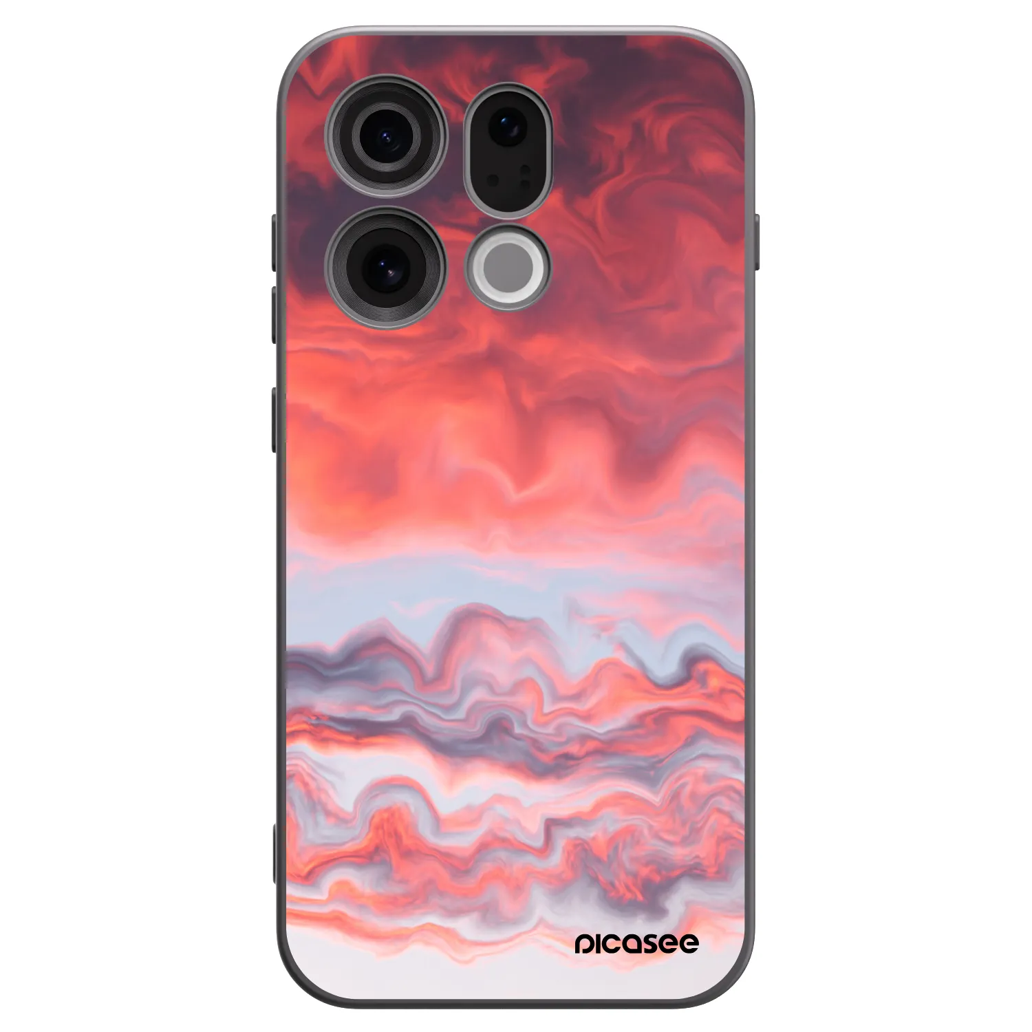 Picasee silikonski črni ovitek za OPPO Find X9 - Sunset