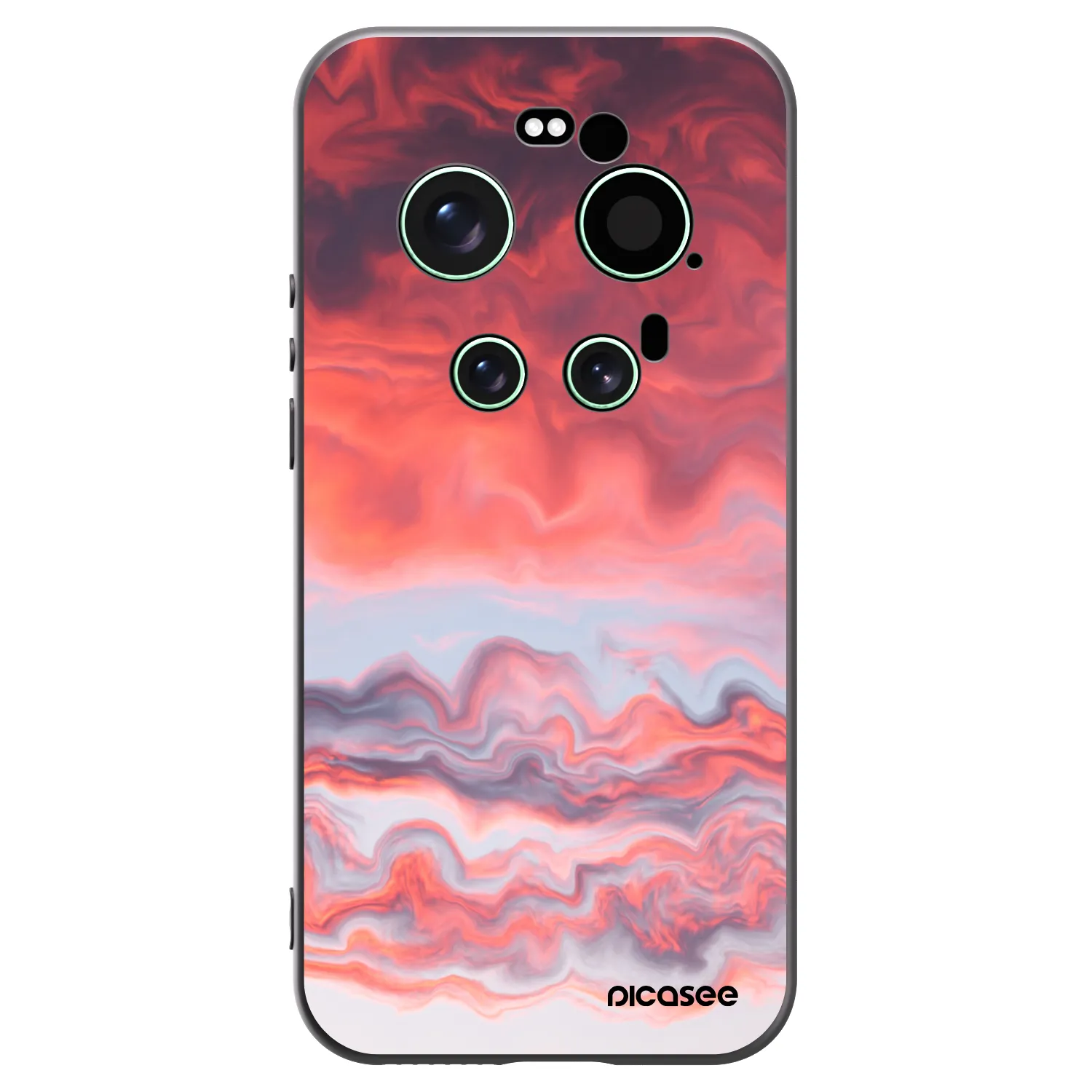 Picasee silikonski črni ovitek za Xiaomi 17 Ultra - Sunset