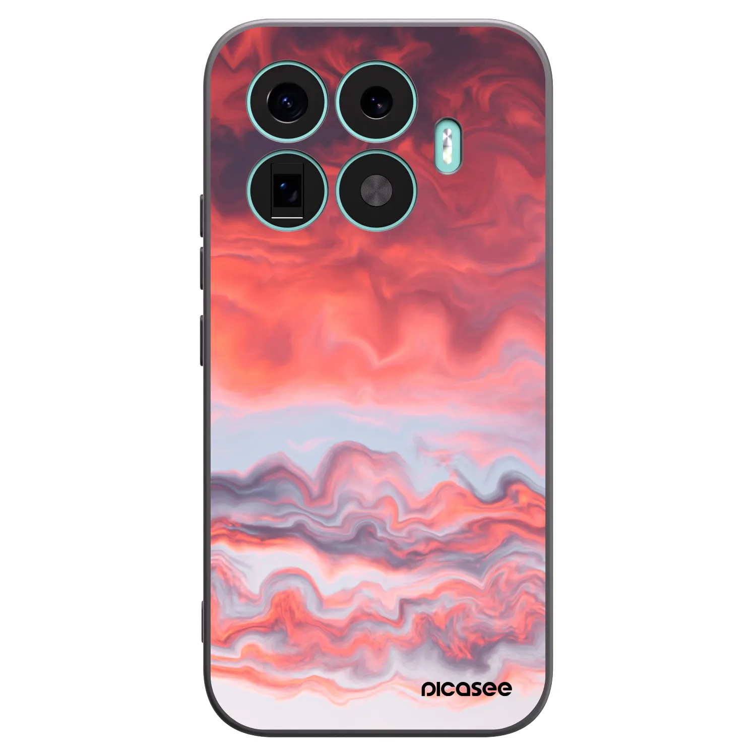 Picasee silikonski črni ovitek za Xiaomi 17T - Sunset