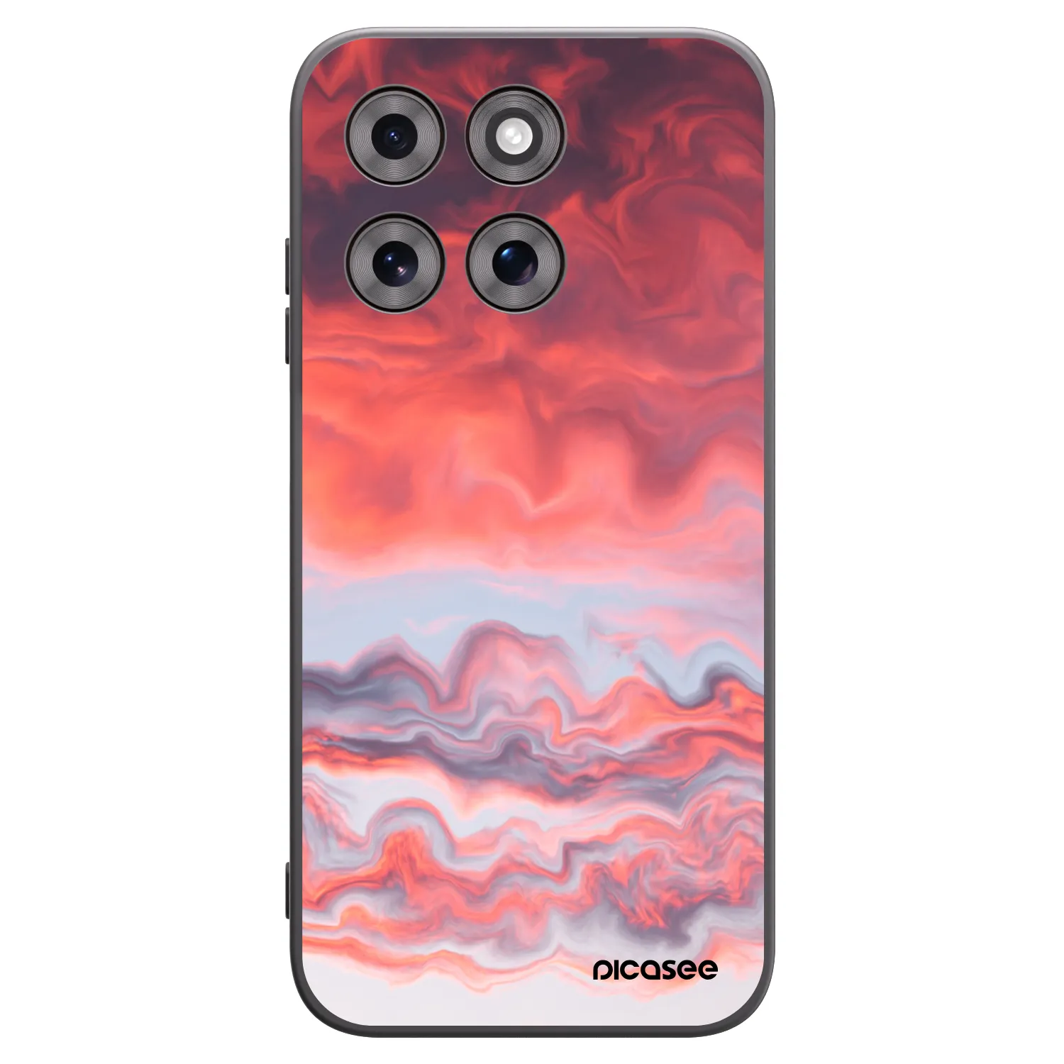 Picasee silikonski črni ovitek za Motorola Moto G77 - Sunset