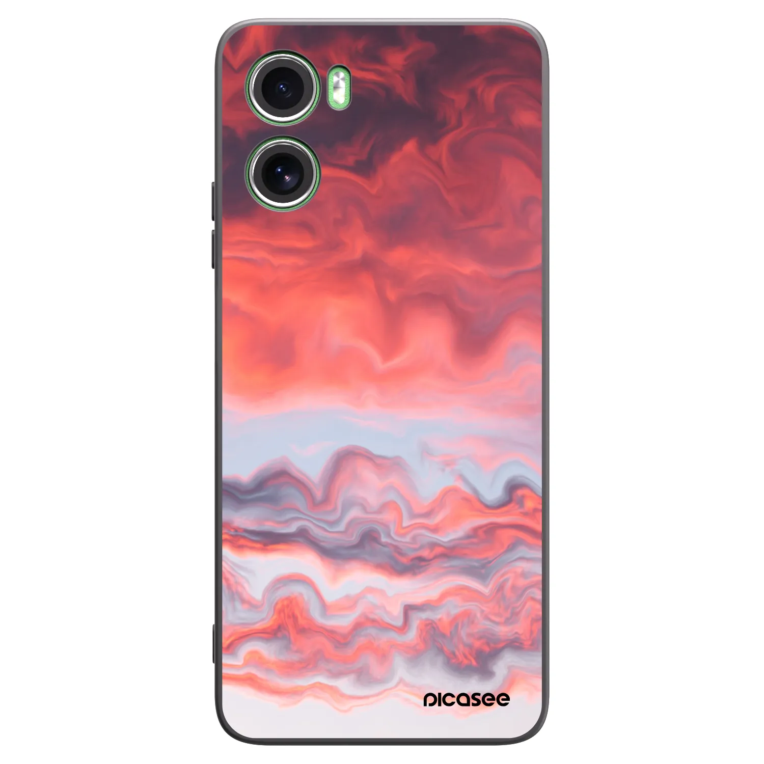 Picasee silikonski črni ovitek za Motorola Moto G06 - Sunset