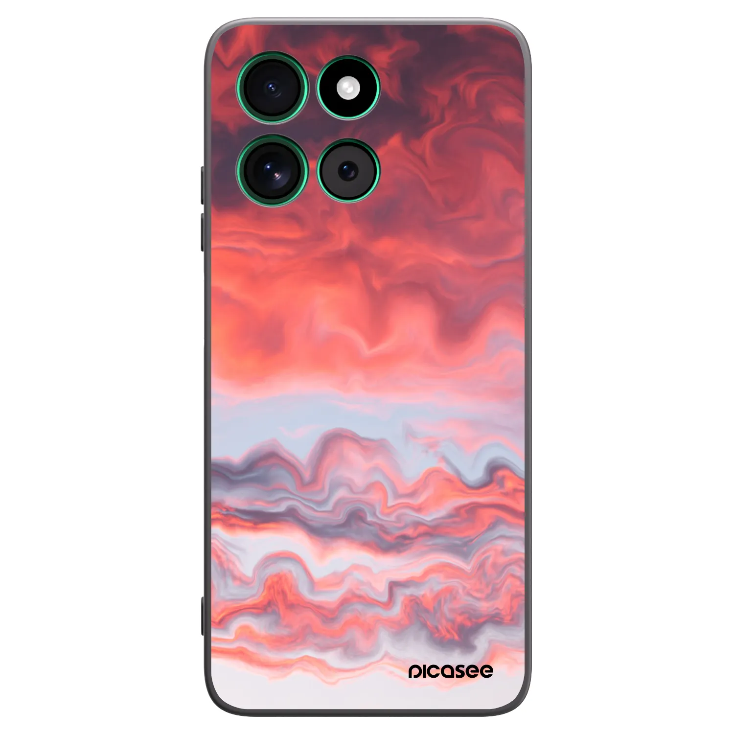 Picasee silikonski črni ovitek za Motorola Moto G57 Power - Sunset