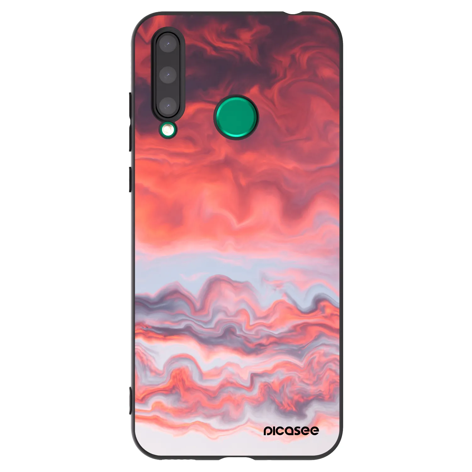 Picasee silikonski črni ovitek za Honor 20 Lite - Sunset