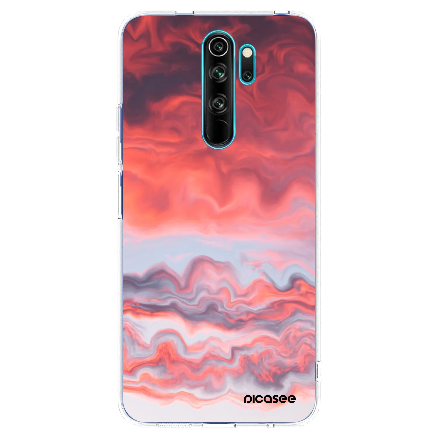 Picasee silikonski prozorni ovitek za Xiaomi Redmi Note 8 Pro - Sunset