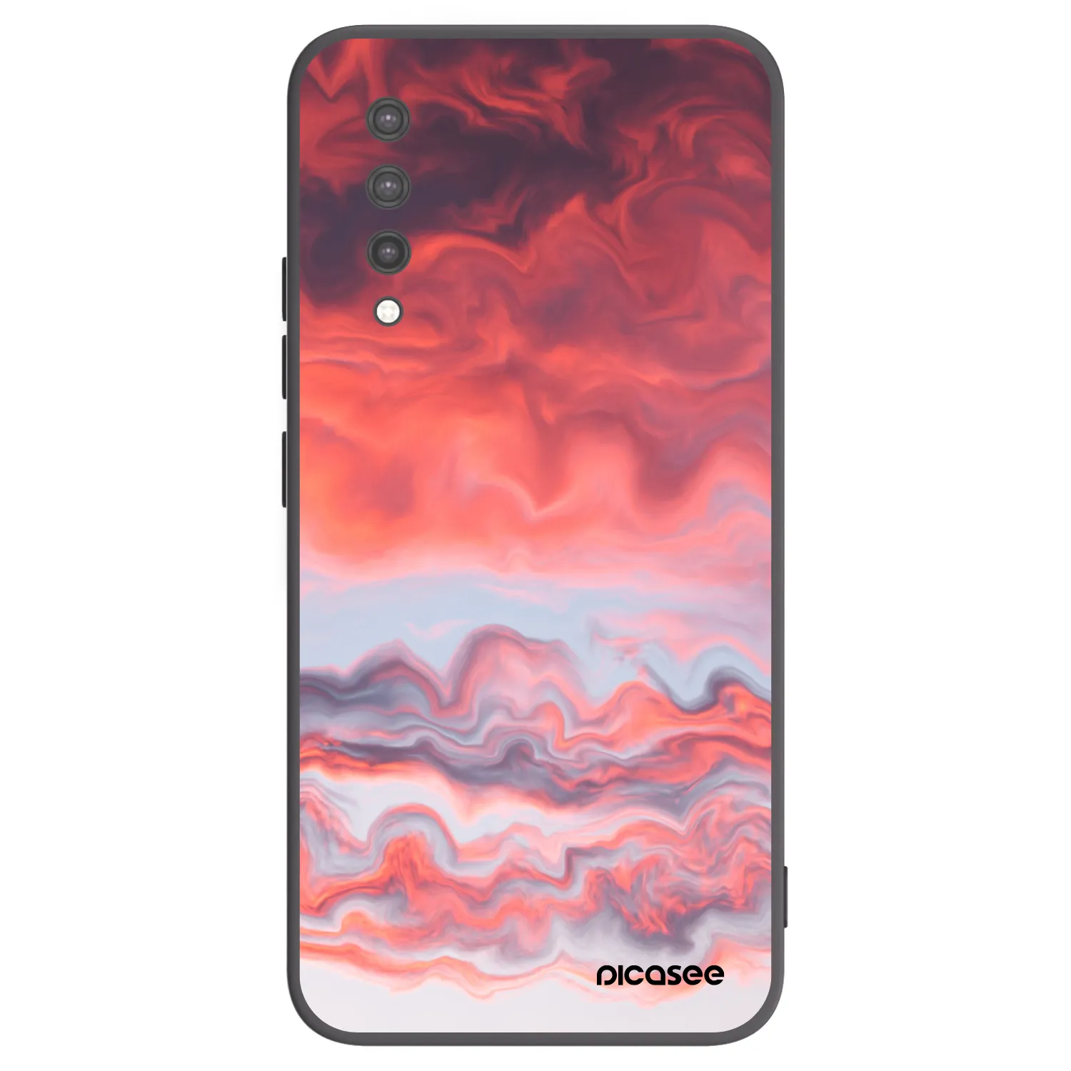 Picasee silikonski črni ovitek za Xiaomi Mi 9 Lite - Sunset