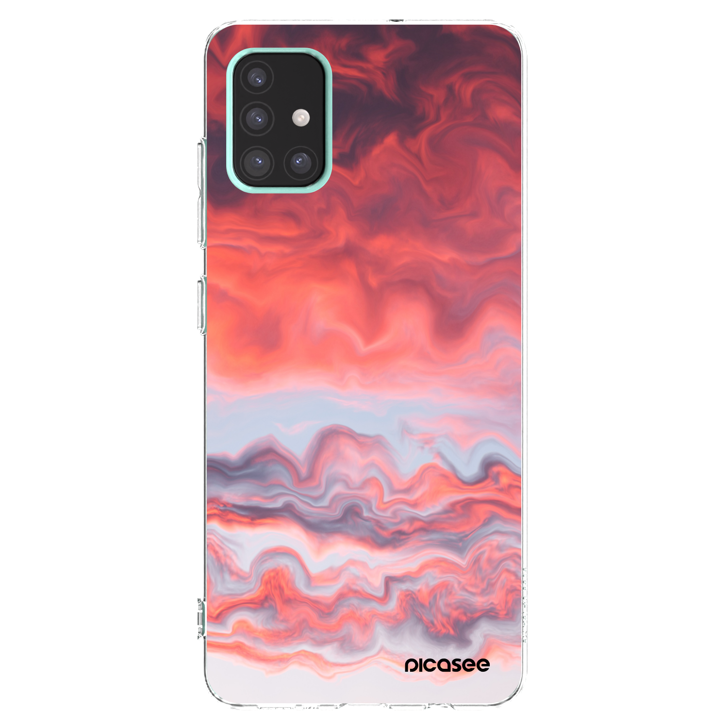 Picasee silikonski prozorni ovitek za Samsung Galaxy A51 A515F - Sunset