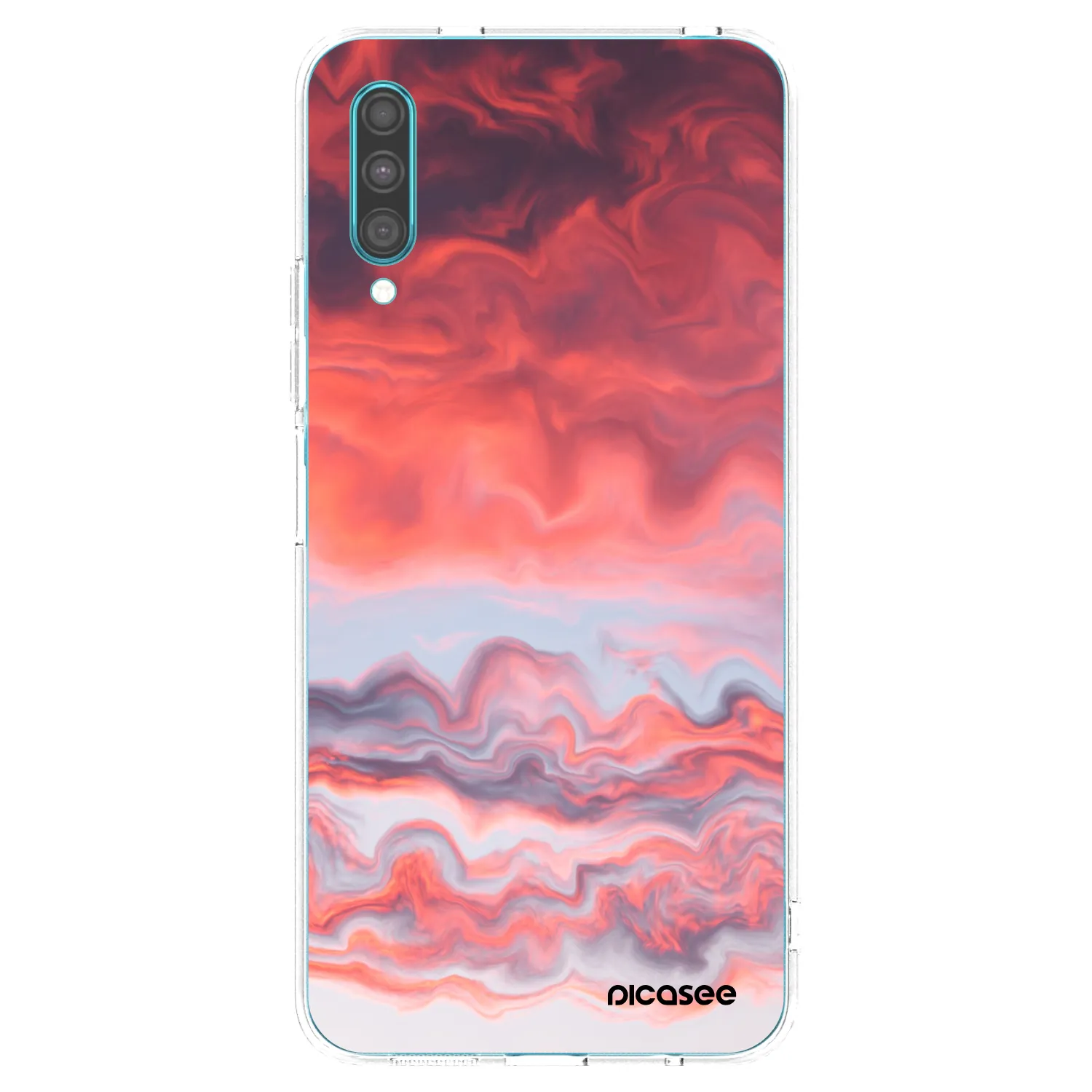 Picasee silikonski prozorni ovitek za Samsung Galaxy A30s A307F - Sunset
