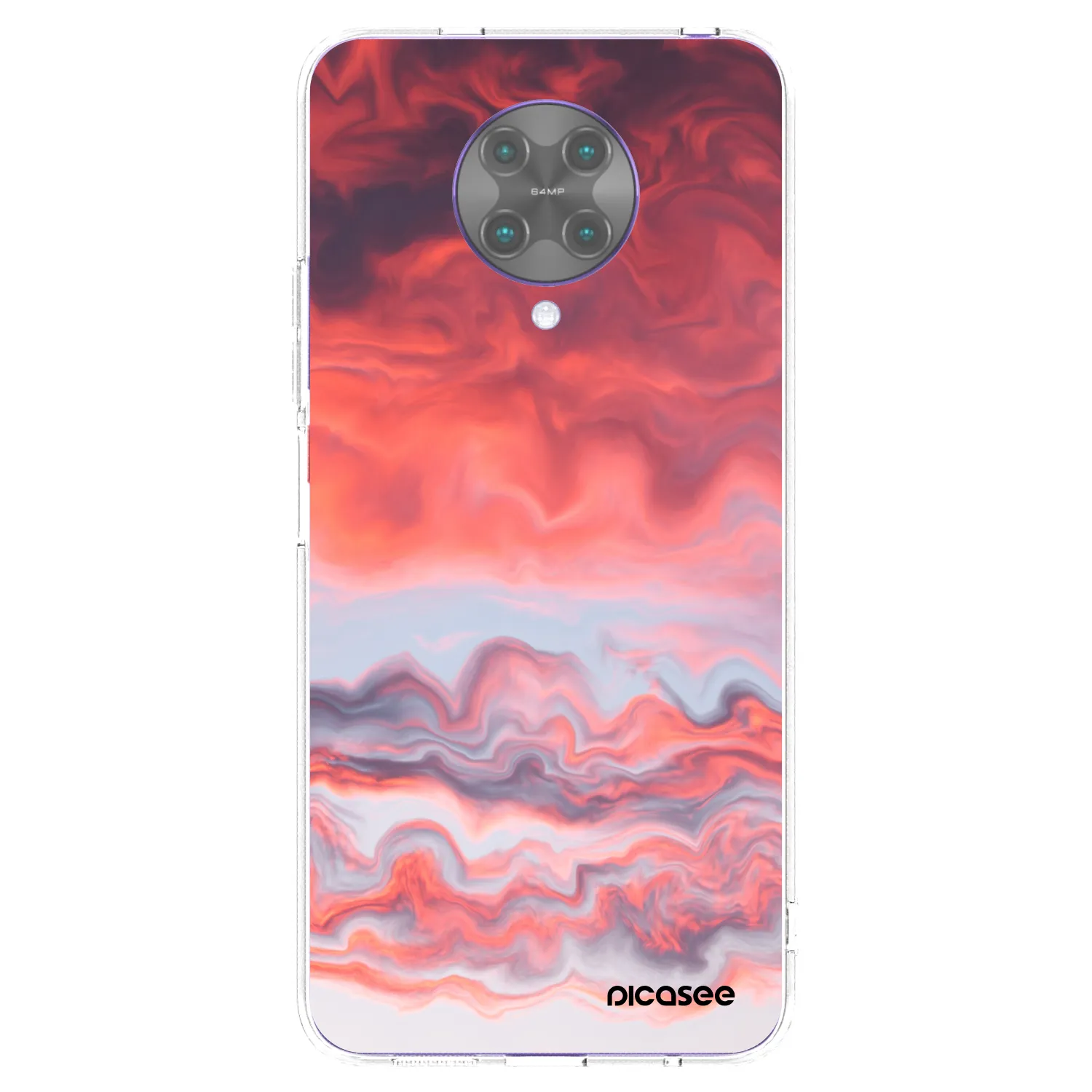 Picasee silikonski prozorni ovitek za Xiaomi Poco F2 Pro - Sunset