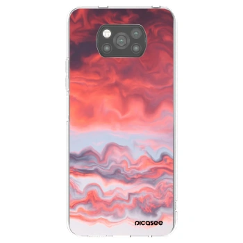 Picasee silikonski črni ovitek za Xiaomi Poco X3 - Sunset