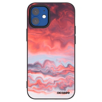 Picasee silikonski črni ovitek za Apple iPhone 12 mini - Sunset