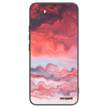 Picasee silikonski črni ovitek za Xiaomi Poco M3 - Sunset