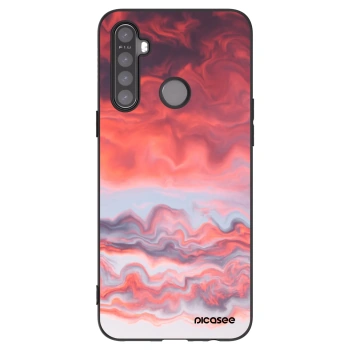 Picasee silikonski črni ovitek za Realme 6i - Sunset