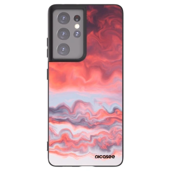 Picasee silikonski črni ovitek za Samsung Galaxy S21 Ultra 5G G998B - Sunset