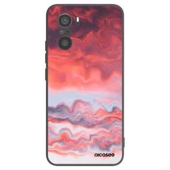Picasee silikonski črni ovitek za Xiaomi Poco F3 - Sunset