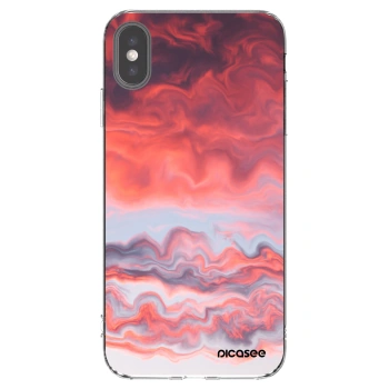 Picasee silikonski prozorni ovitek za Apple iPhone XS Max - Sunset