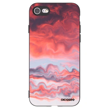 Picasee silikonski črni ovitek za Apple iPhone SE 2022 - Sunset