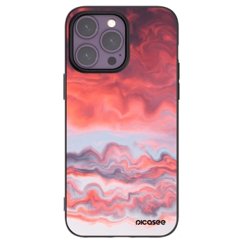 Picasee silikonski črni ovitek za Apple iPhone 14 Pro Max - Sunset