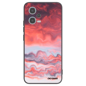 Picasee silikonski črni ovitek za Xiaomi Redmi Note 12 5G - Sunset