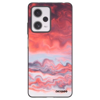 Picasee silikonski črni ovitek za Xiaomi Redmi Note 12 Pro+ 5G - Sunset