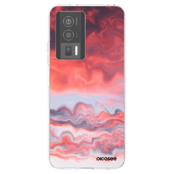 Picasee silikonski prozorni ovitek za Xiaomi Poco F5 Pro 5G - Sunset