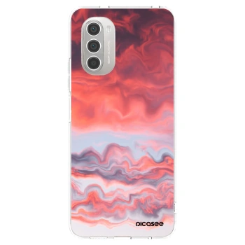 Picasee silikonski prozorni ovitek za Motorola Moto G51 - Sunset
