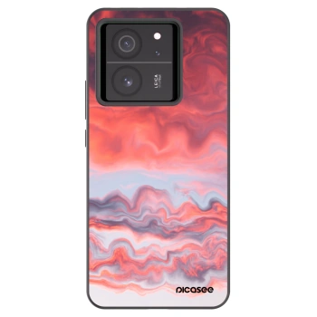 Picasee silikonski črni ovitek za Xiaomi 13T - Sunset