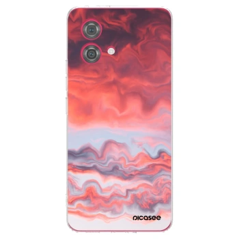 Picasee silikonski prozorni ovitek za Motorola Moto G84 5G - Sunset