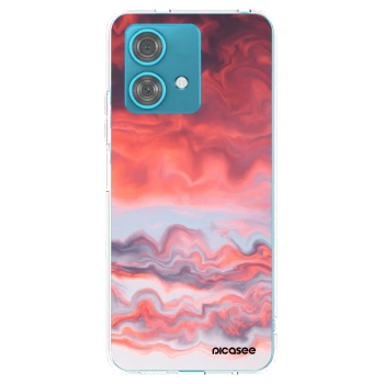 Picasee silikonski prozorni ovitek za Motorola Edge 40 Neo - Sunset