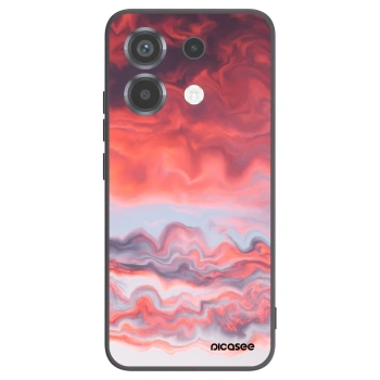 Picasee silikonski črni ovitek za Xiaomi Poco X6 - Sunset